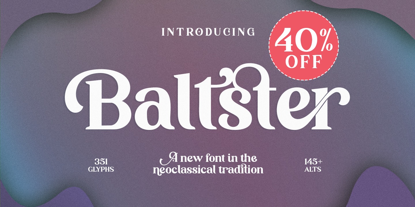 Baluster Regular Font preview